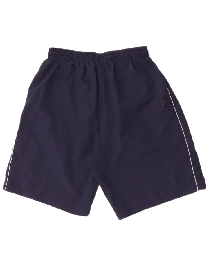 Umbro Herre Graphic Sports Shorts Large Navy Blue Polyester