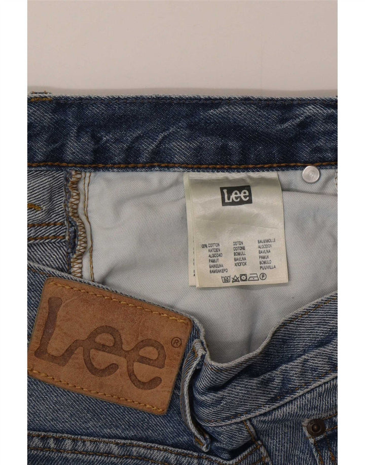 Pantaloncini di jeans da uomo Lee W30 cotone blu medio