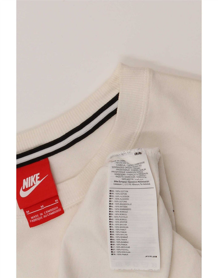 Nike Haut graphique à manches longues en coton blanc moyen pour homme