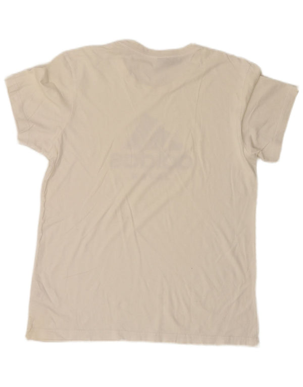 Adidas Mens Graphic T-Shirt Top Medium White