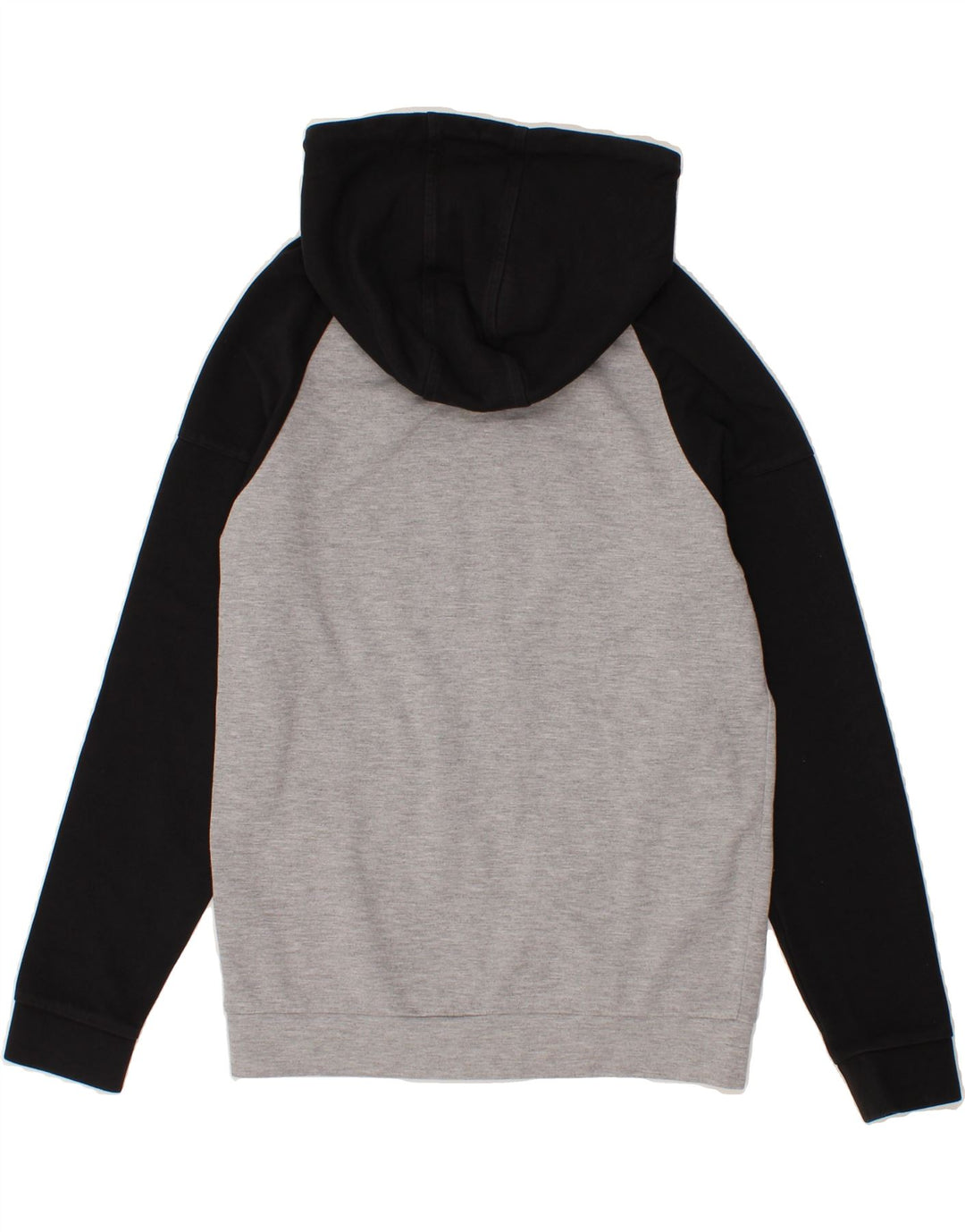 SUPPLY & DEMAND Mens Zip Hoodie Sweater Small Grey Colourblock Cotton Vintage Supply & Demand and Second-Hand Supply & Demand from Messina Hembry 
