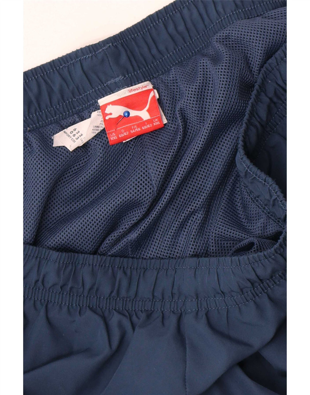 Puma Mens Graphic Capri Tracksuit Trousers 2XL  Navy Blue Polyester