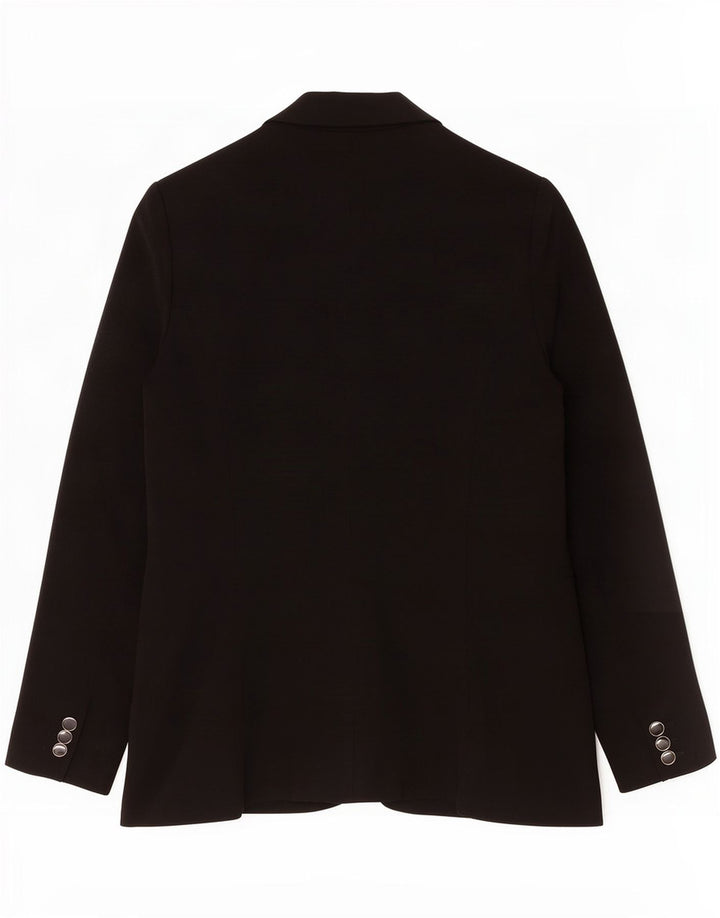 Reiss Damen 1-Knopf-Blazerjacke UK 10 Small Black Acetate