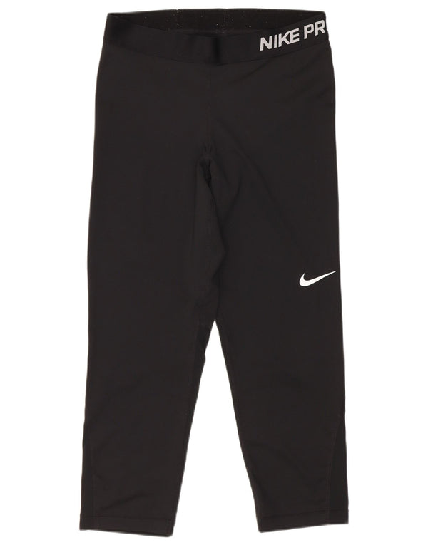 Nike Dame Grafiske Capri Leggings Medium W26 L21 Sort