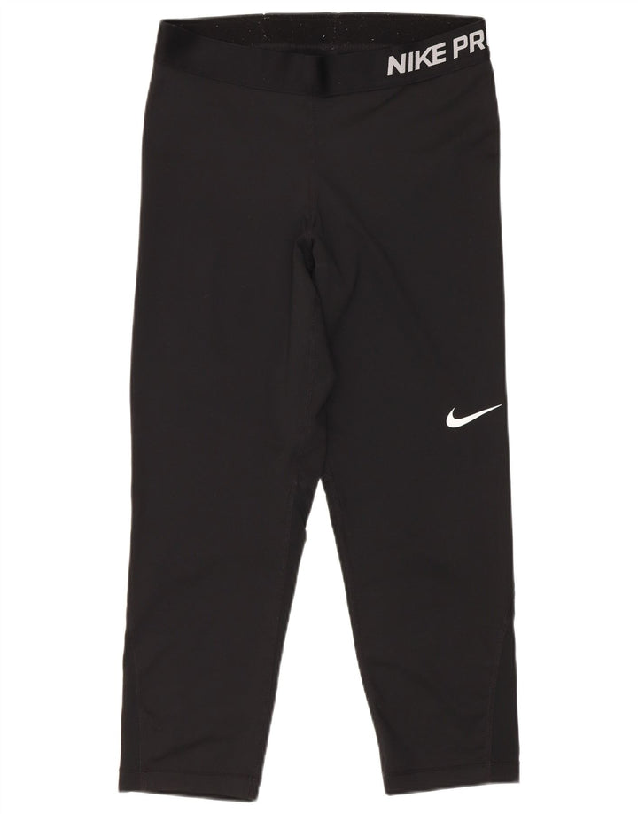 Nike Damen Capri-Leggings mit Grafik, Größe M, W26, L21, Schwarz