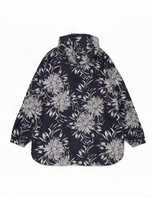 Marks & Spencer Chubasquero con capucha para mujer Reino Unido 46 Grande Azul marino Floral