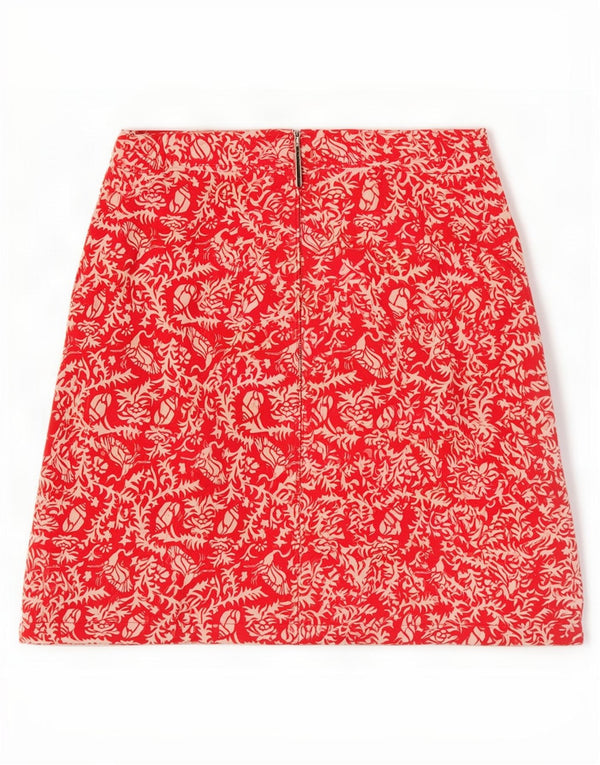 Murphy & Nye Damen Minirock W27 Small Red Floral Cotton
