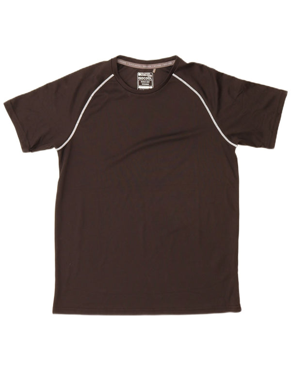 Mountain Warehouse Mens IsoCool T-Shirt Top Medium Black Polyester