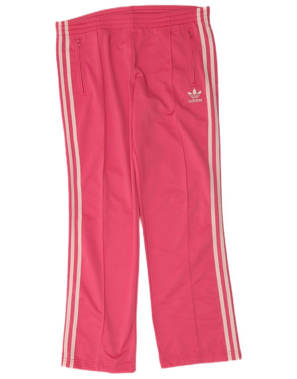 Adidas Womens Tracksuit Trousers EU 40 Medium Pink Polyester