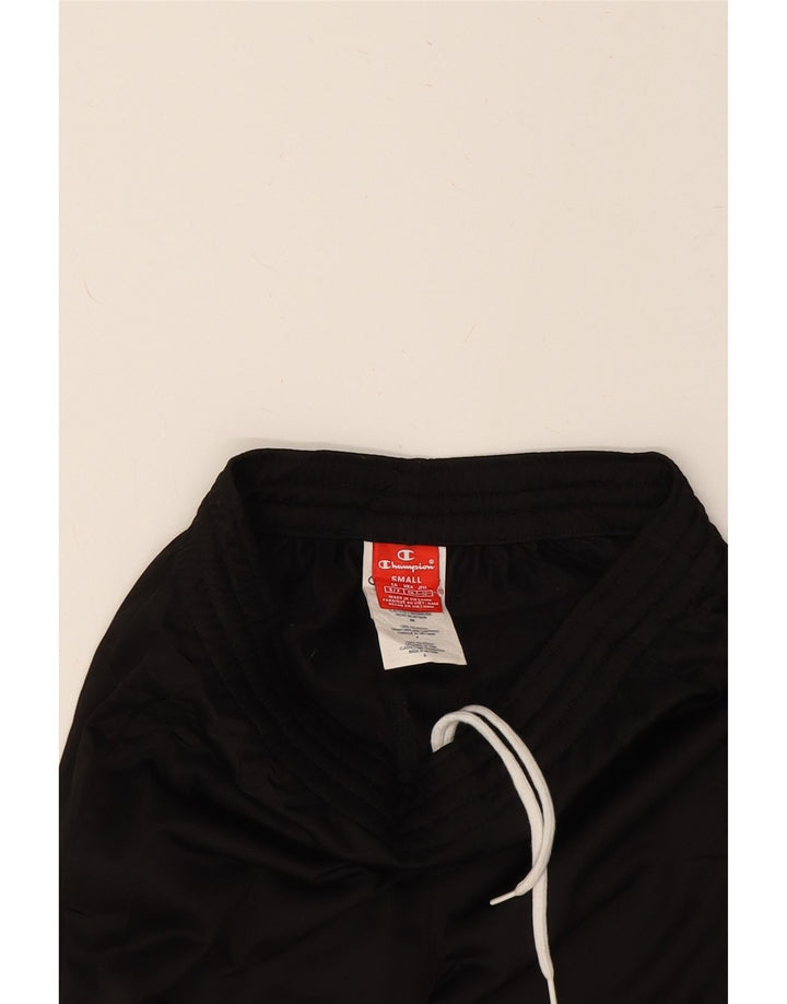 CHAMPION Mens Tracksuit Trousers Small  Black Polyester Vintage Champion and Second-Hand Champion from Messina Hembry 