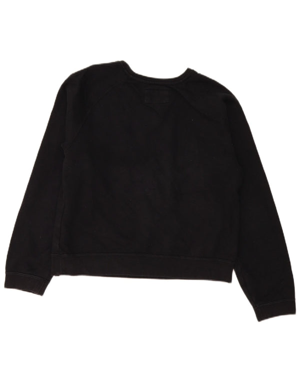 Hurley Damen-Sweatshirt mit übergroßem Crop-Grafikmotiv, Gr. 10, Größe S, Schwarz