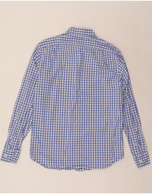 J. Crew Mens Classic Fit Shirt Medium Blue Gingham Cotton