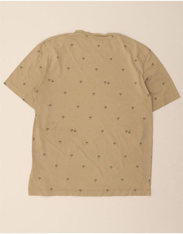 SCOTCH & SODA T-Shirt Graphique Homme Large Beige Coton