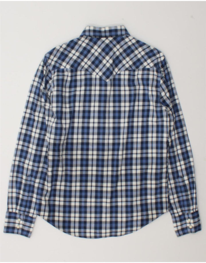 Levi's Mens Shirt Small Blue Check Cotton