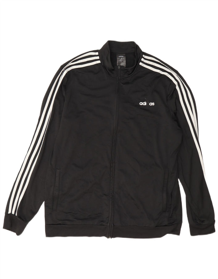 Adidas Mens Tracksuit Top Jacket XL Black Polyester