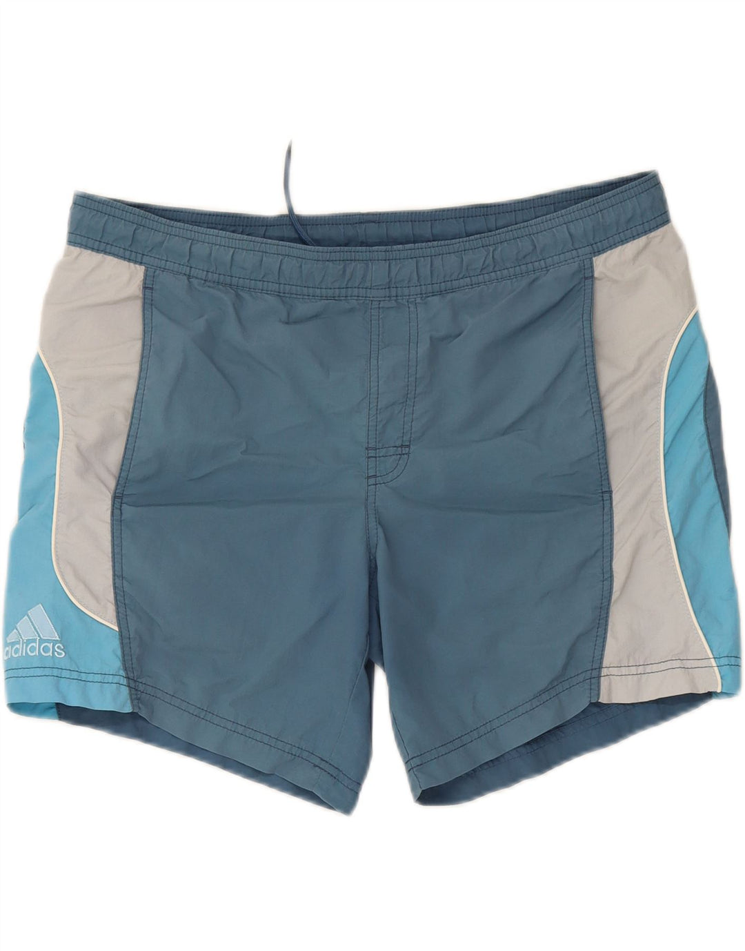 ADIDAS Mens Swimming Shorts Medium  Blue Colourblock Polyamide Vintage Adidas and Second-Hand Adidas from Messina Hembry 