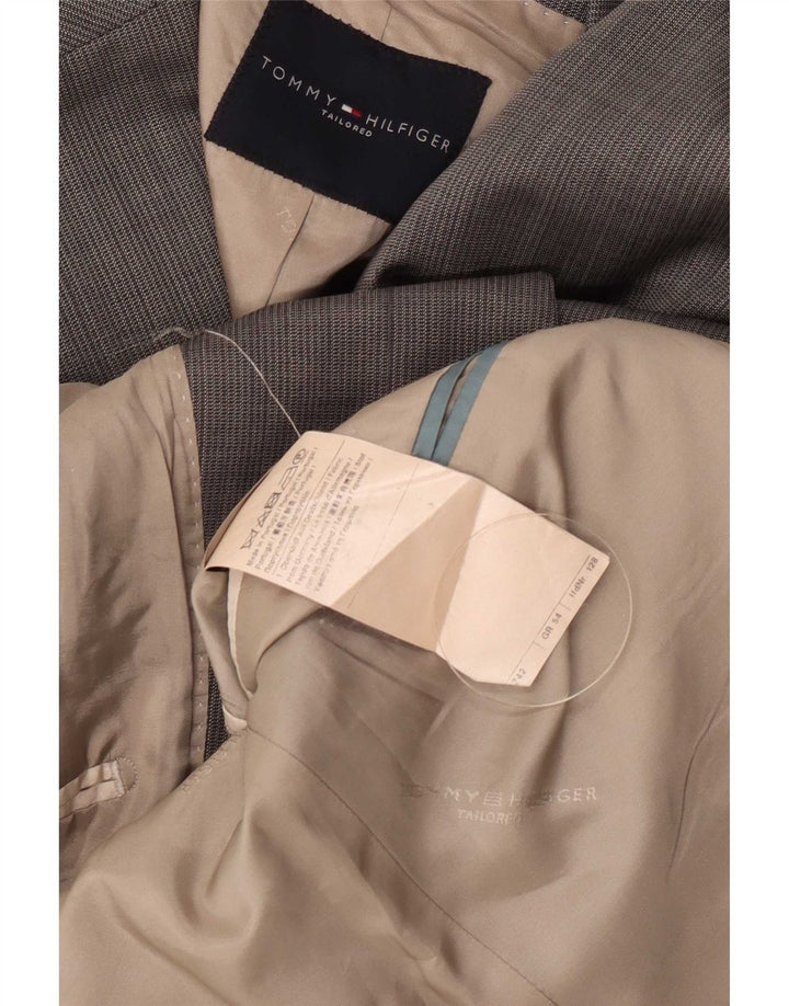 Tommy Hilfiger Chaqueta tipo blazer de 2 botones para hombre IT 54 2XL Lana virgen gris