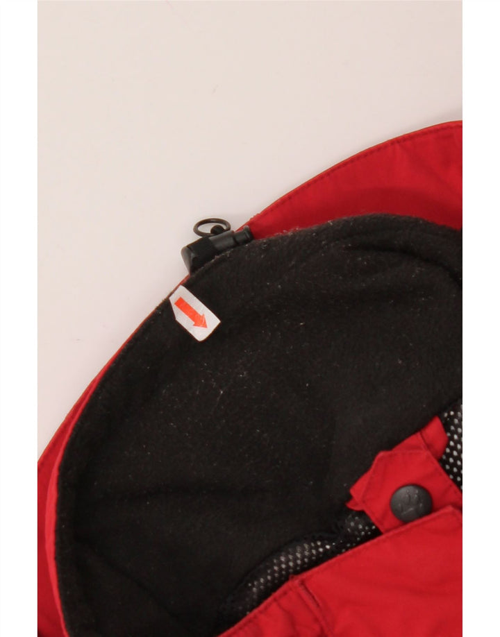 JACK WOLFSKIN Womens Oversized Rain Jacket UK 18/20 XL Red Colourblock