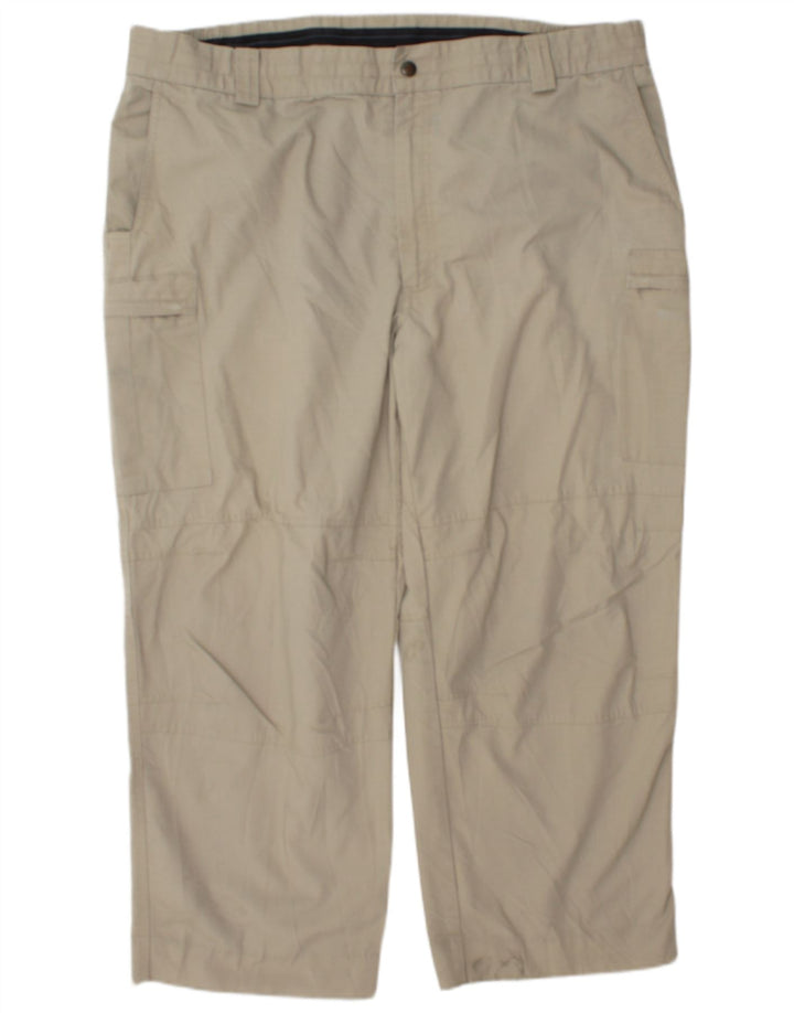 Blauer Mens Straight Cargo Trousers W44 L28 Green Polyester