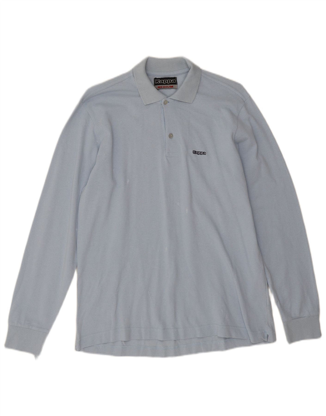 Kappa Langærmet Polo Shirt til mænd mellemblå bomuld