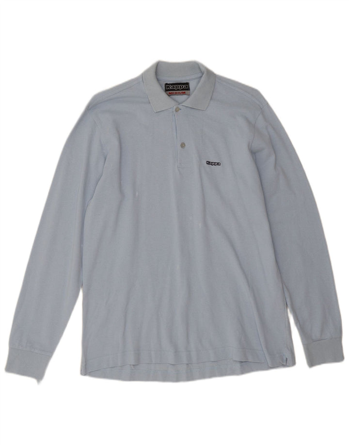 Kappa Langærmet Polo Shirt til mænd mellemblå bomuld