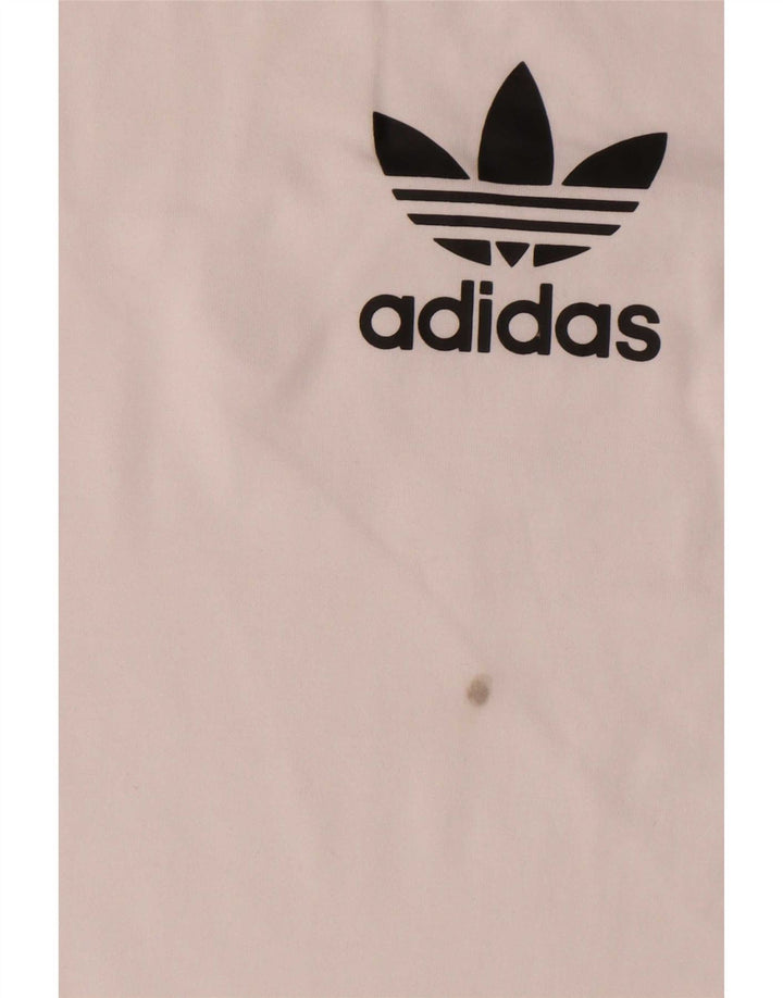 Adidas Mens T-Shirt Top Large White Cotton