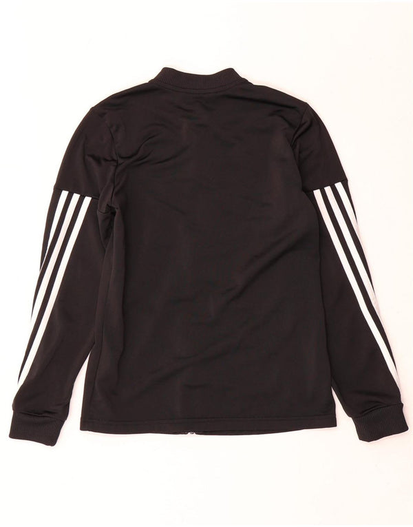 Giacca Top della tuta da ragazza Adidas 11-12 anni in poliestere nero