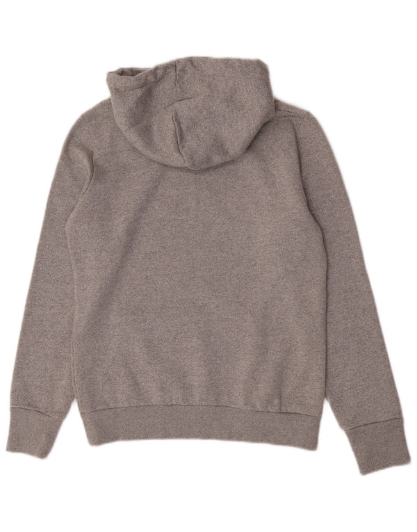 Superdry Womens Graphic Hoodie Jumper UK 10 Small Grey Cotton