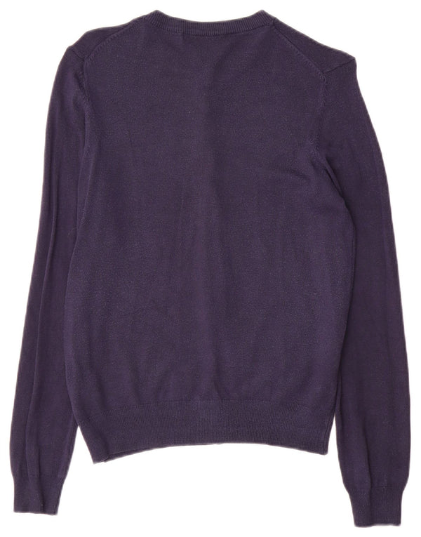 Marks & Spencer Γυναικεία ζακέτα πουλόβερ UK 12 Medium Navy Blue Viscose