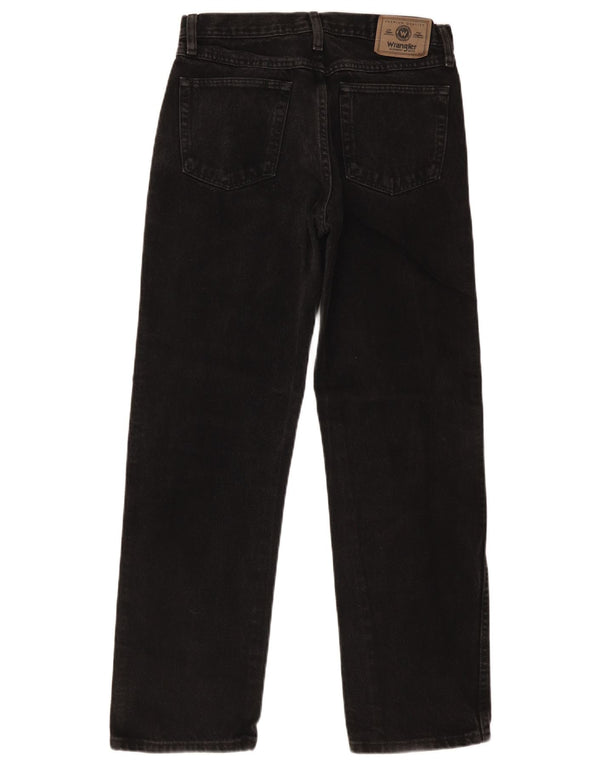 Wrangler Mens Regular Fit Straight Jeans W30 L30 Algodão Preto