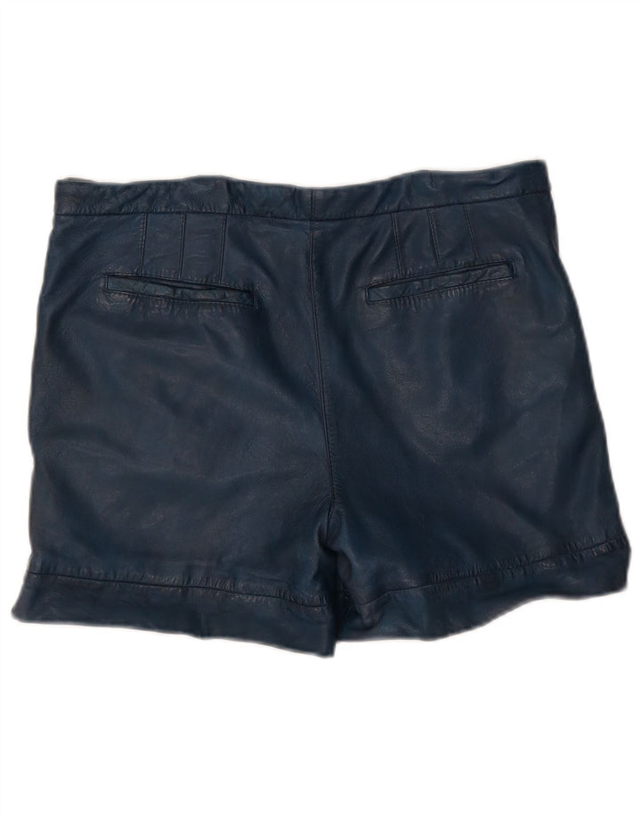 Pantaloni scurți din piele Trussardi W30 Medium Bleumarin