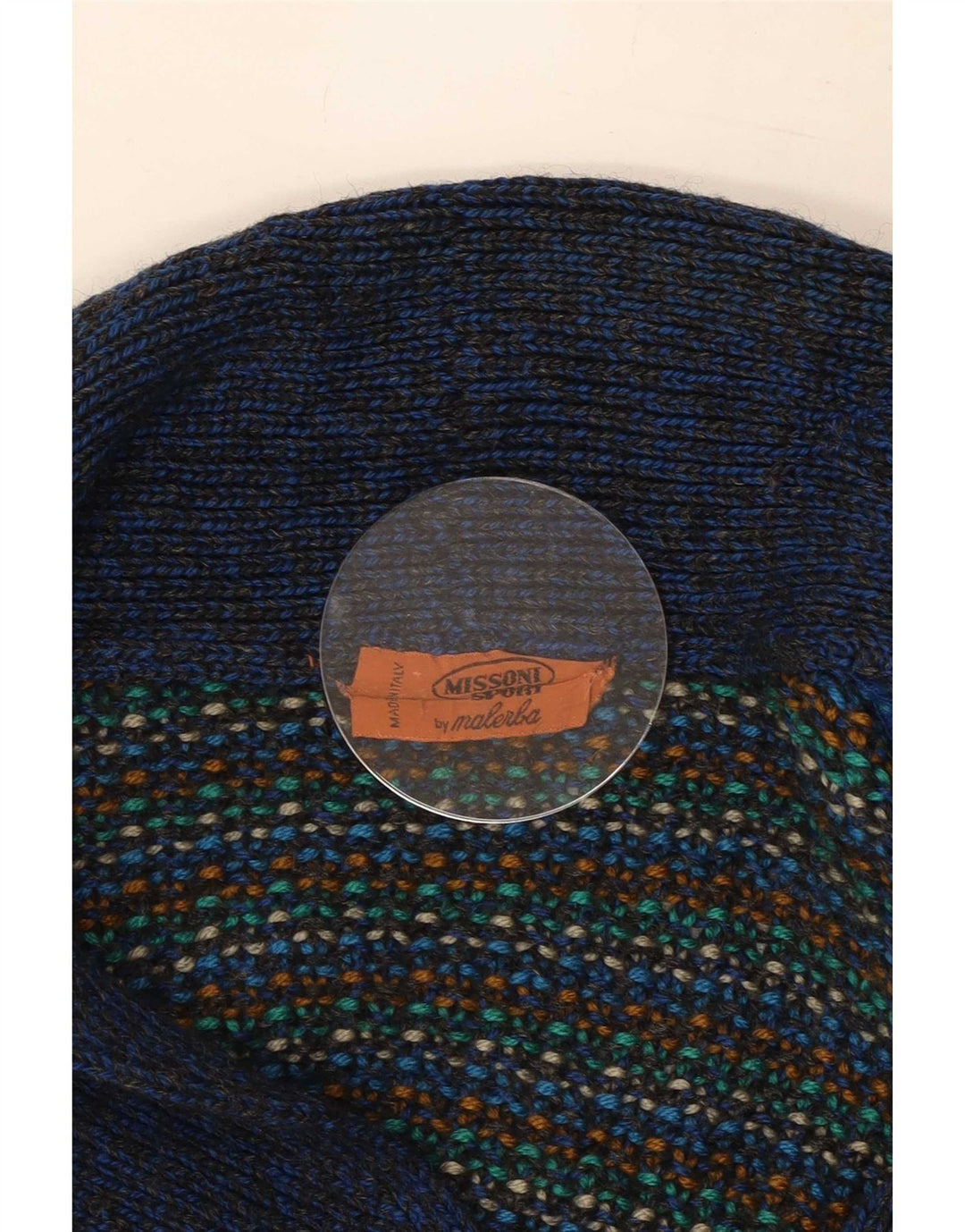 Missoni Mens Cardigan Sweater Medium Multicoloured Striped Wool