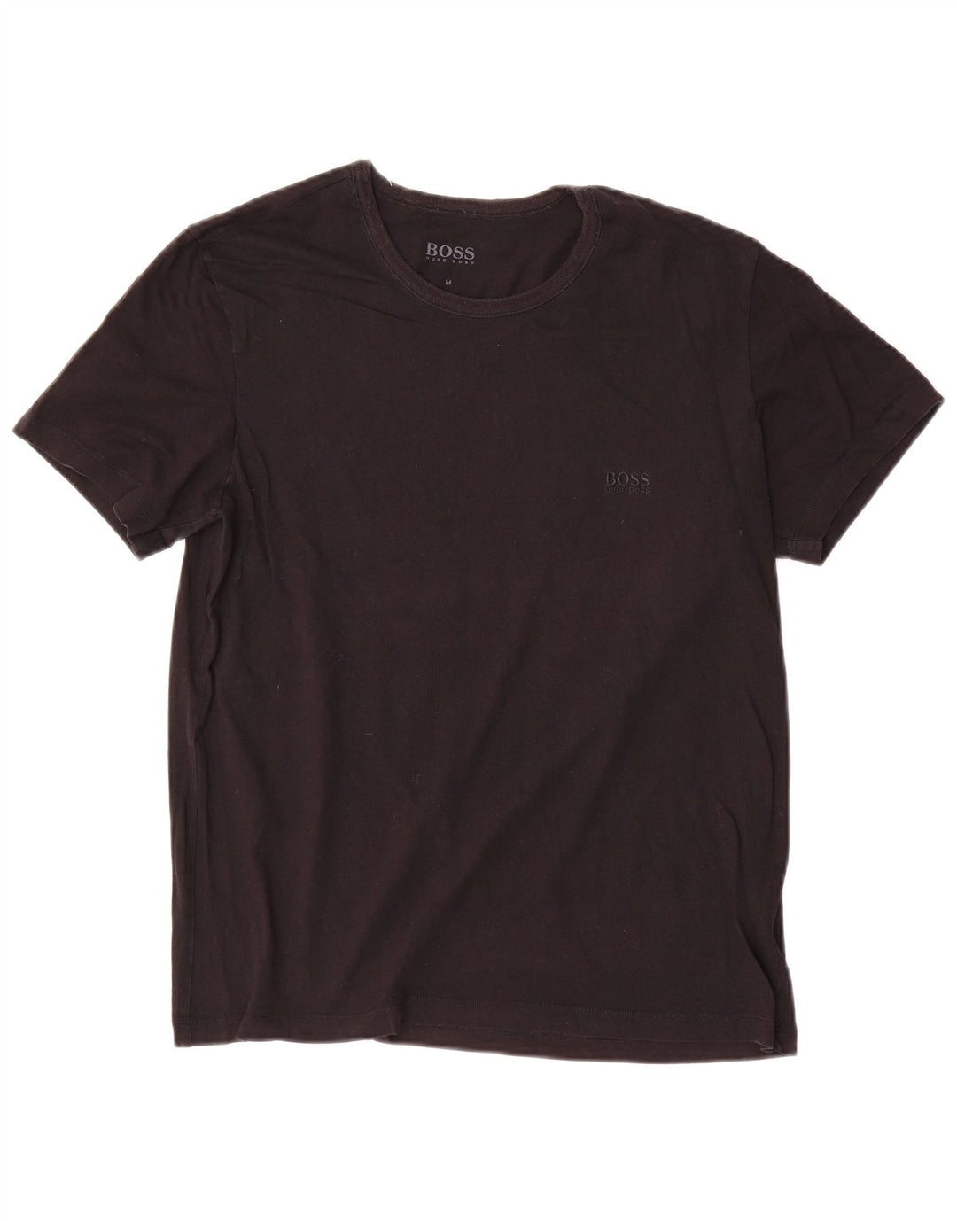 Hugo Boss Mens T-Shirt Top Medium Black Cotton