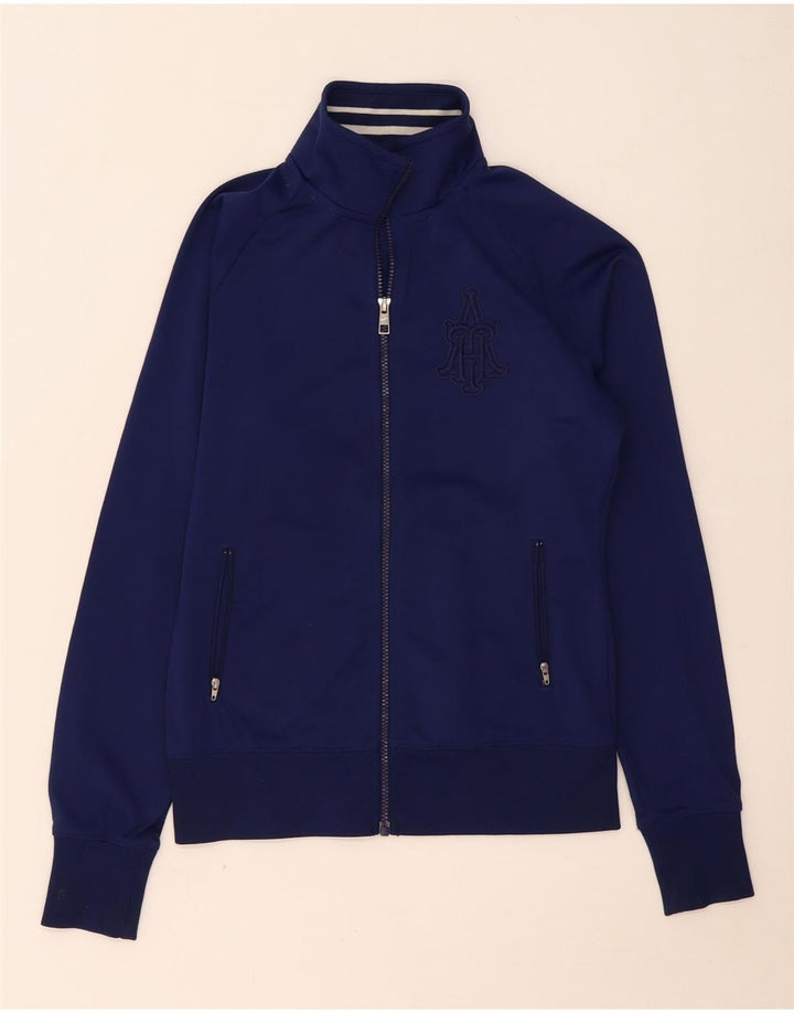 Giacca da ginnastica grafica da donna Nike UK 12 medio blu navy