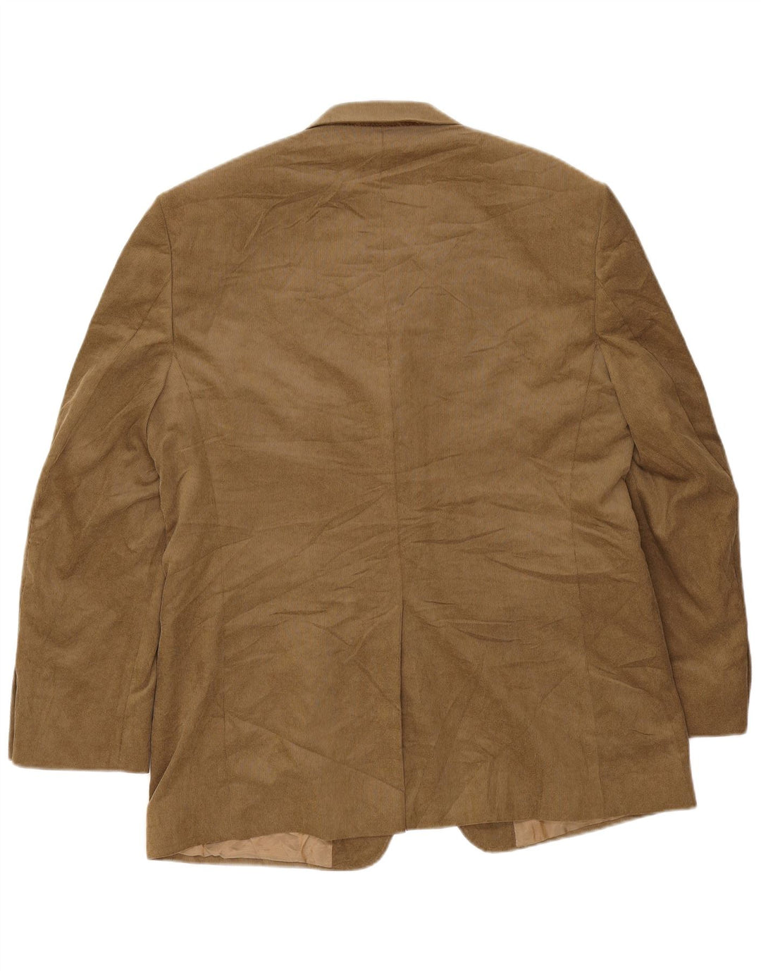 Marks & Spencer Mens 2 Button Corduroy Blazer Jacket UK 42 Large Beige