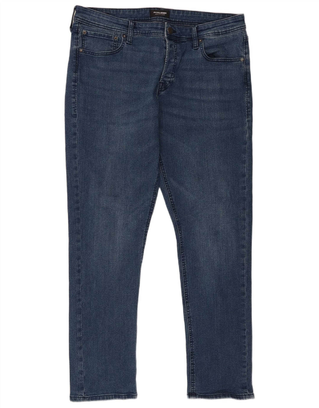 Jack & Jones Mens Slim Jeans W36 L32 Blue Cotton