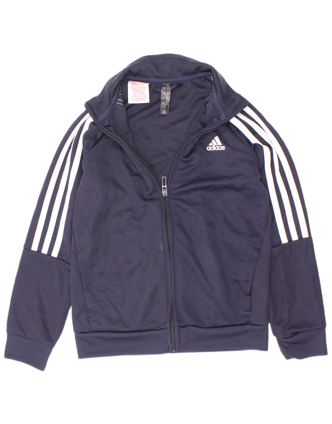 Adidas Boys Aeroready Tracksuit Topjakke 7-8 år Navy Blue Polyester
