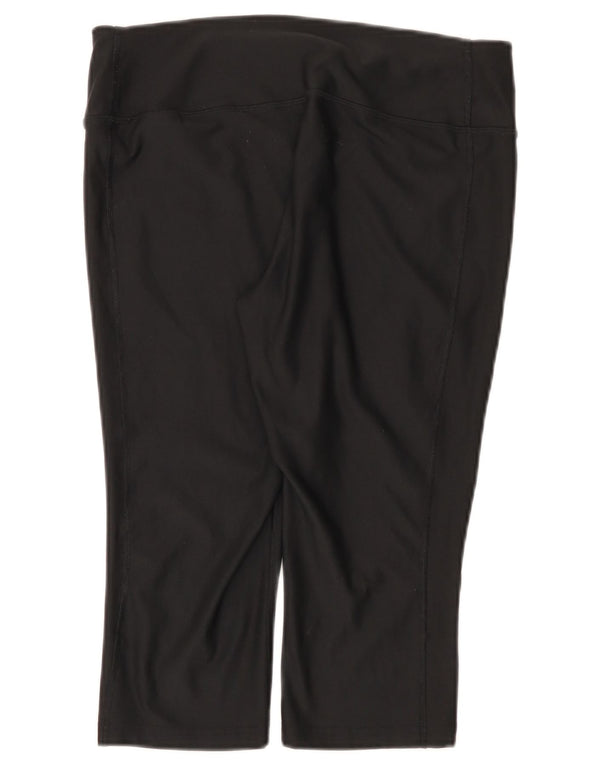 Nike Damen Capri-Leggings UK 14 Large Schwarz Polyester Sport