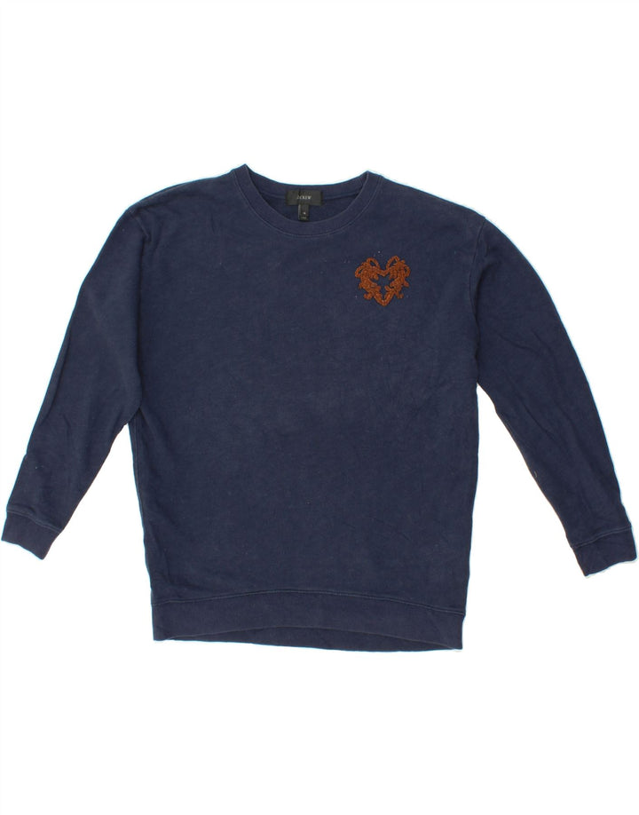 J. CREW Mens Sweatshirt Jumper XS Navy Blue Cotton Vintage J. Crew and Second-Hand J. Crew from Messina Hembry 