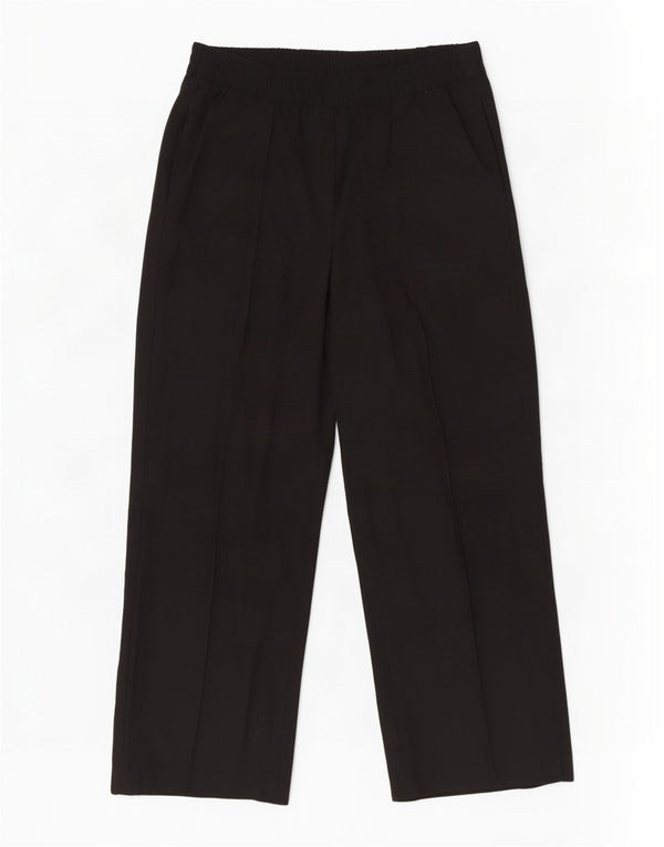 Marks & Spencer Kvinder Casual Bukser med brede ben UK 18 XL W36 L29 Sort