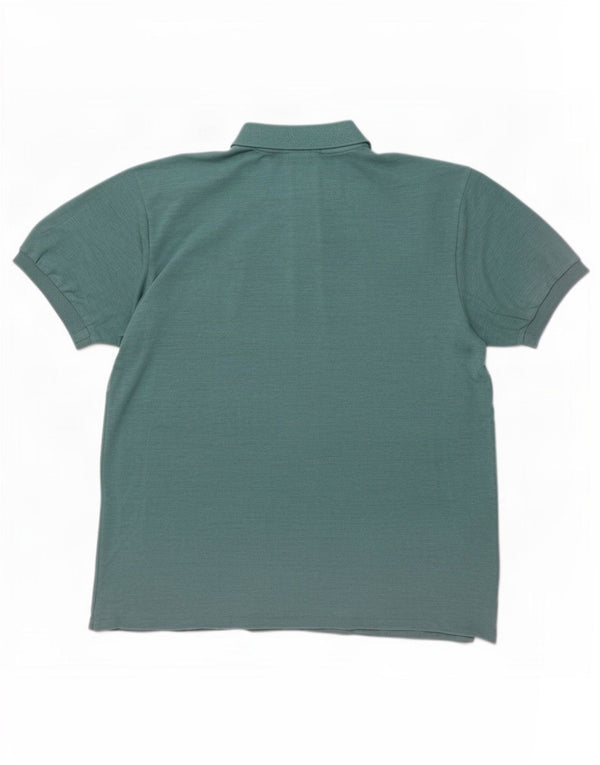 Polo Lacoste para hombre talla 7 2XL algodón moteado azul