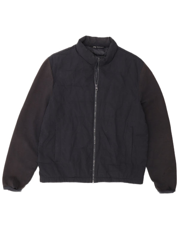 Giacca imbottita da uomo Zara UK 40 grande blu navy