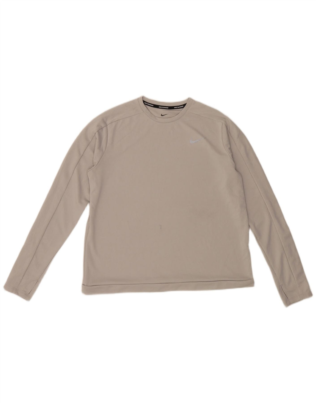 Nike Womens Top Long Sleeve UK 16 Large Grey