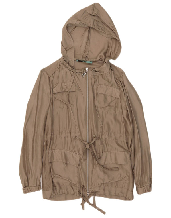 Guess By Marciano Giacca da donna con cappuccio IT 40 Small Beige Seta