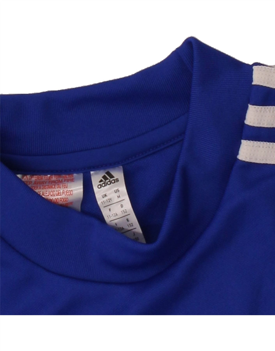 ADIDAS Boys Climalite Top Long Sleeve 11-12 Years Blue Polyester Vintage Adidas and Second-Hand Adidas from Messina Hembry 
