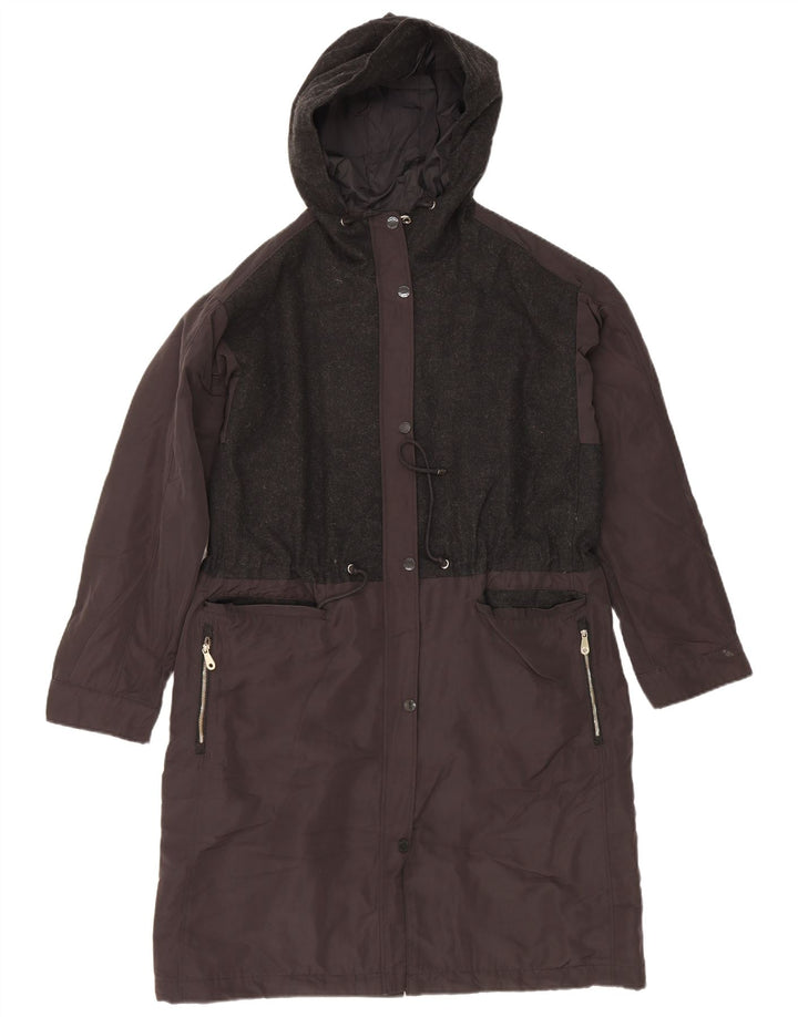 Massimo Dutti Womens Windbreaker Coat UK 14 Medium Navy Blue Colourblock