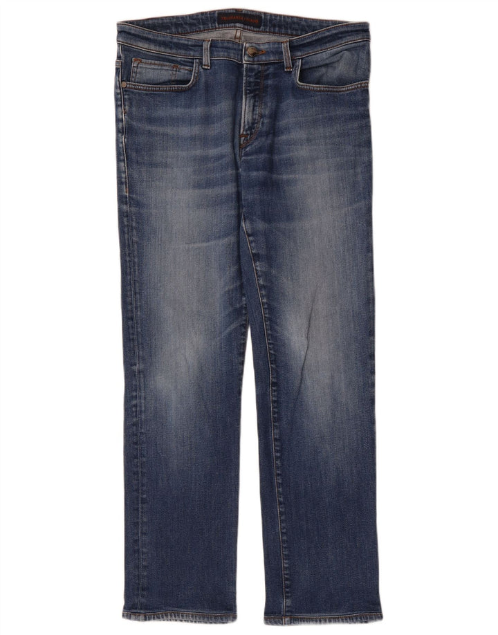 Trussardi Mens Straight Jeans W34 L30 Blue