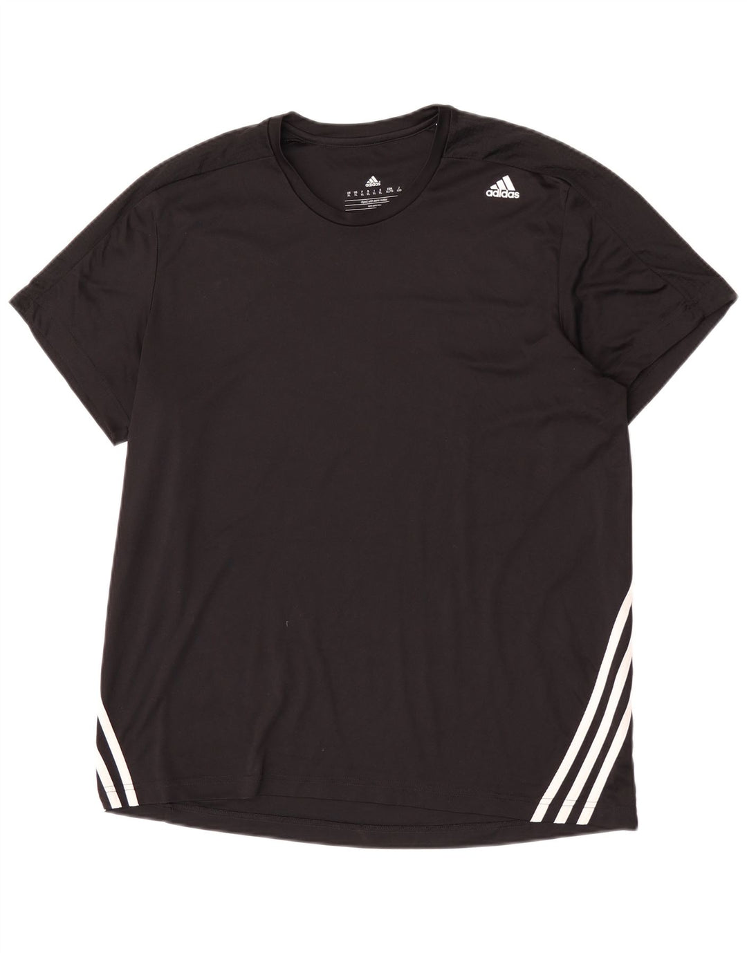 Adidas Mens Climalite T-Shirt Top XL Black Polyester