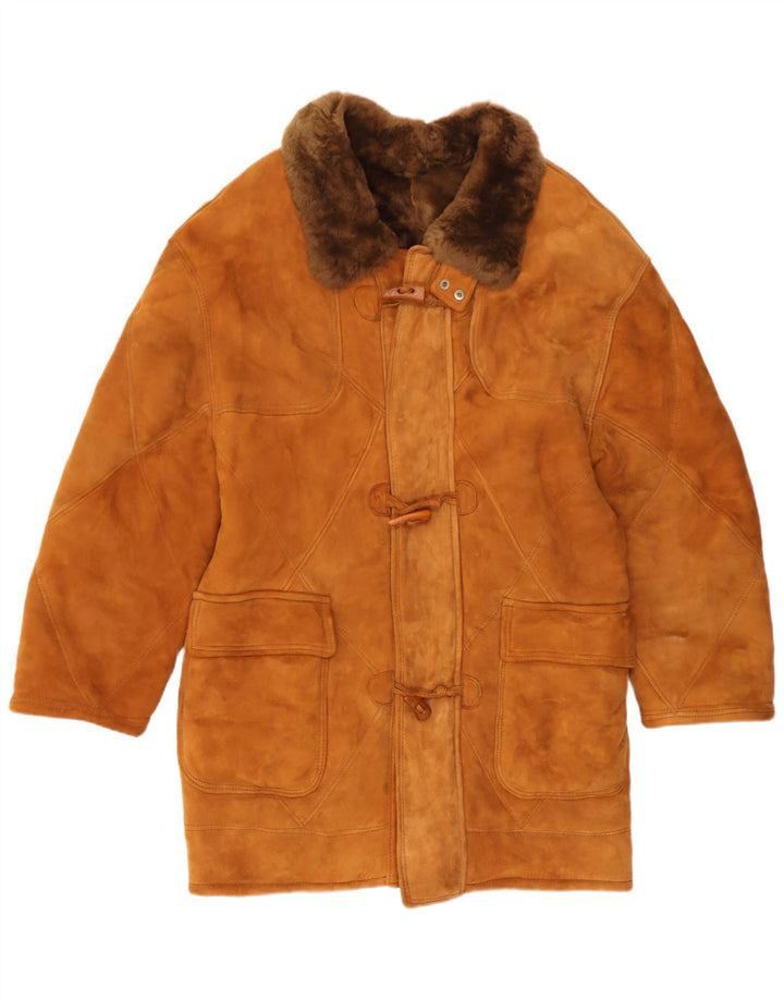 Marpel Herre Shearling Jacket UK 36 Small Brown Shearling