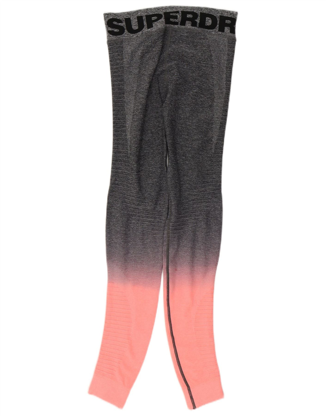 SUPERDRY Womens Graphic Leggings UK 10 Small Grey Colourblock Polyester